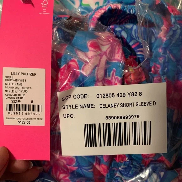 Brand new with tags Delaney short sleeved dress size 8 - Picture 2 of 2